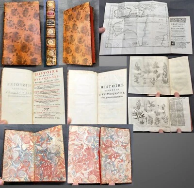 1753 Diderot & Bellin Antique Atlas History of Early Voyages to Australia w/ Map - Image 1 of 4