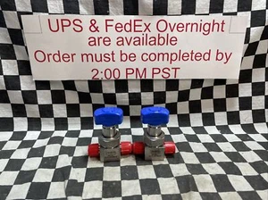 SWAGELOK Diaphragm Sealed Valve 1/4" MVCR, 6LVV-DPVR4-P, SHIPSAMEDAY - Picture 1 of 4