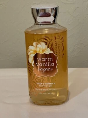 Bath & Body Works Warmes Vanillezucker Shea & Vitamin E Duschgel volle Größe 10 Oz. - Bild 1 von 2