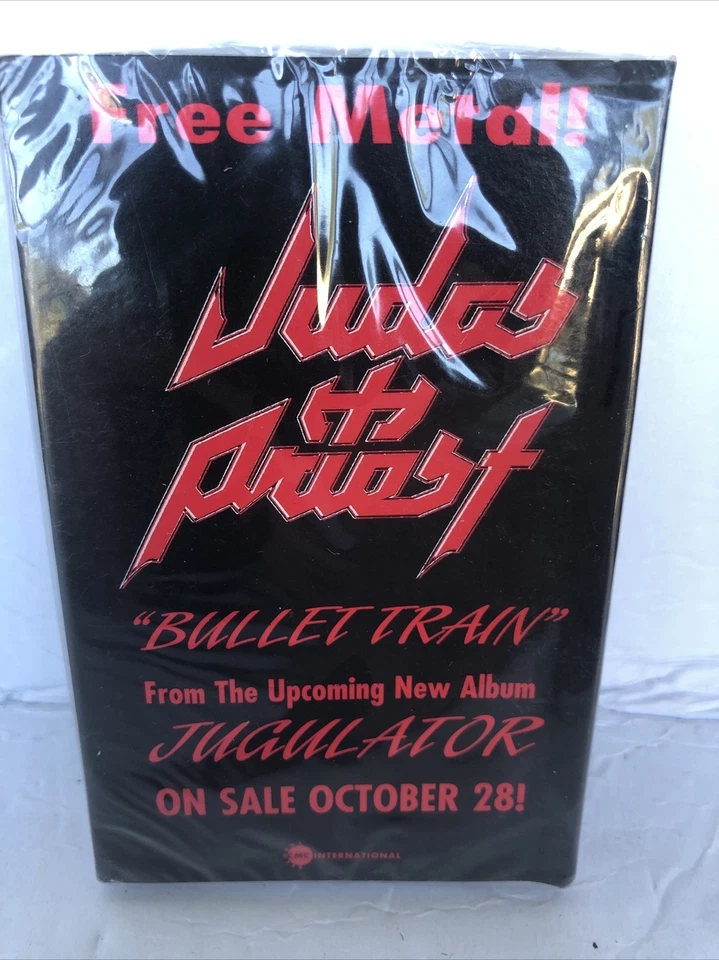 JUDAS PRIEST- BULLET TRAIN SINGLE CASSETTE FROM ALBUM JUGULATOR PROMO - Image 1 of 4