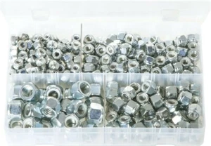 Caja surtida de tuercas de bloqueo de nailon - UNC - 1/4 5/16 3/8 1/2 - 275 piezas - AB14N - Imagen 1 de 1