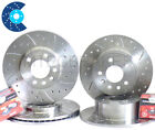 BMW E60 525 Front Rear Pads Drilled Grooved Brake Discs 310mm