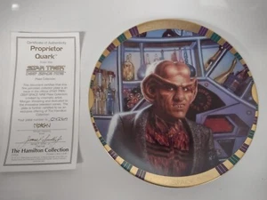 Hamilton Collection Star Trek Deep Space Nine Proprietor Quark Plate - Picture 1 of 2