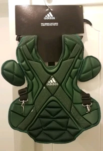 Adidas Performance PRO Series 2.0 Baseball Chest Protector Green Silver 16" NEW - Picture 1 of 8