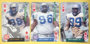 Tarjeta de juego 3 cartas 1993-1995 Ditka's Picks Cortez Kennedy Seattle Seahawks - Imagen 1 de 1