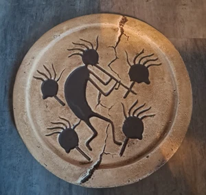 Hopi Kokopelli Ceramic Mexico Wall Art Mantle Sculpture 16" - Picture 1 of 5