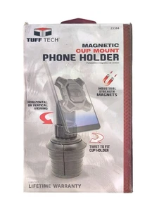 Soporte para teléfono Tuff Tech Cuna Soporte para montaje en taza con base ajustable, negro - Imagen 1 de 5