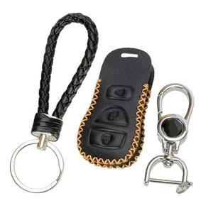 Funda con llavero remoto de cuero de 3 botones apta para Nissan 350Z Murano Quest - Imagen 1 de 4