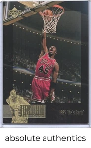 1995-96 Upper Deck The Jordan Collection 3x5 1995 "He's Back" 15 - Picture 1 of 2