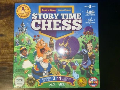 Story Time Chess 8+ Silly Stories 30+ Mini Games Read A Story/Learn Chess NEW - Image 1 of 4