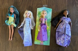 Lot Of Disney Princess And Size Barbie Type Dolls Lot - Picture 1 of 13