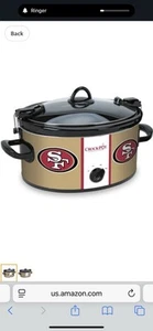 San Francisco 49ers Rivals 3104 DL 4 qt Crock Pot Slow Cooker - Picture 1 of 2