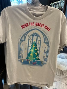 Universal Studios 2025 Harry Potter Christmas Deck The Great Hall Shirt Neu mit Etikett - Bild 1 von 1