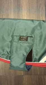 Horseware Ireland Rambo Dog Coat XL Red Green Reflective  - Picture 1 of 9