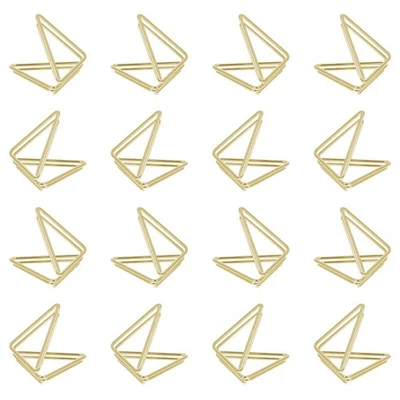 25Pcs Double Triangle Memo Clips Photo Clips Business Cards Clamps Memo Clips - Image 1 of 4
