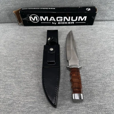 MAGNUM By BOKER - Knife Giant Bowie Fixed Blade Hunting Knife w/ Sheath  CM - Image 1 of 4