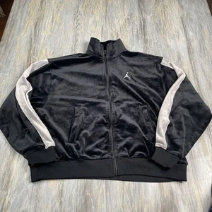 Air Jordan Flight Velour Jacket Womens Size Small Black NWOT DV1398 010 - Picture 1 of 4