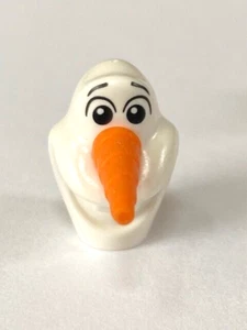 LEGO Accessories: Olaf the Snowman Head ONLY w/ Carrot Nose - Disney Frozen - Picture 1 of 1