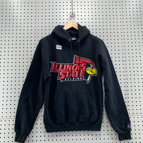 Illinois State Redbirds University  Hoodie Sweatshirt Adult Extra Small Black XS Cover