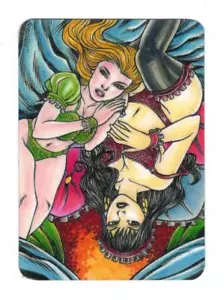 Sexy Maids Sketch Card Series BASE Card--Artist Dan Borgonos - Picture 1 of 1