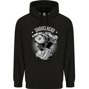 Shovelhead Motorcycle Engine Biker Childrens Kids Hoodie - Picture 1 of 84