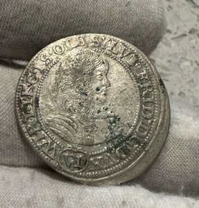 1674 GERMANY WURTTEMBERG-OELS 6 KREUZER KM-9 SILVER - COMBINED SHIPPING - B1830 - Picture 1 of 7