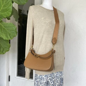 Tory Burch Thea Convertible Crossbody 162899 In Tiramisu Leather - Picture 1 of 19