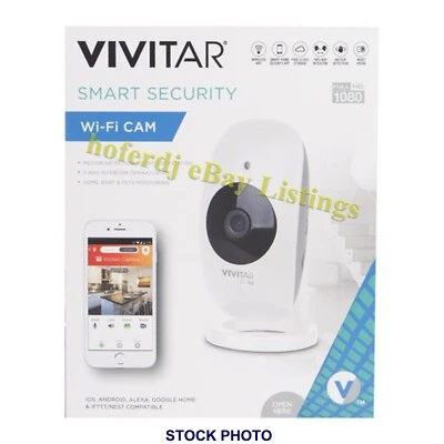 Vivitar IPC-113 1080p Full HD Wi-Fi Smart IP Camera White Motion Detection - Image 1 of 4