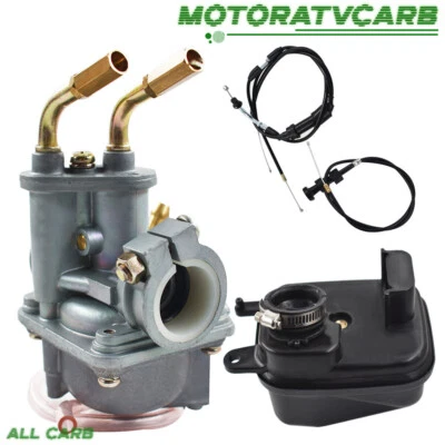 ALL-CARB Carburetor & Throttle Cable & Air Filter Box Fit For Yamaha QT50 PW50 - Image 1 of 4