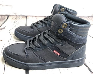 Kids LEVIS High Top Shoes Dark Blue Canvas Sneakers Size 5 - Bild 1 von 11