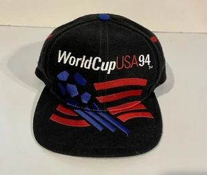 Vintage Adidas Snapback Mütze WM 1994 schwarz - Bild 1 von 6