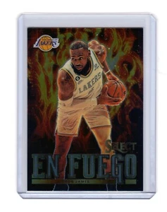 Lebron James 2022-23 Panini Select En Fuego Parallel Los Angeles Lakers #7 - Picture 1 of 2