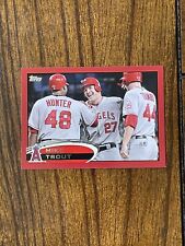 2012 Topps -MIKE TROUT Target Red Border Parallel Los Angeles Angels
