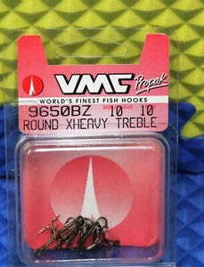 VMC Propak Fischhaken rund XHeavy Treble Größe 10 Bronze 10 Stück 9650 BZ 10-PP - Bild 1 von 2