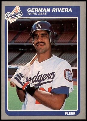 German Rivera #382 1985 Fleer - Image 1 of 2