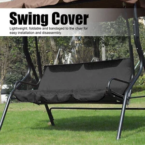 Waterproof 3-Seats Swing Cushion Cover For Garden Courtyard - Picture 1 of 14