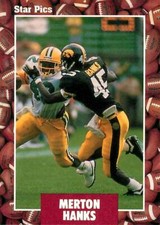 Merton Hanks #48 1991 Star Pics Iowa