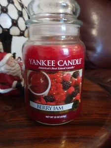 Yankee Candle BERRY JAM 22 OZ JAR U.S. DEERFIELD LABEL - Bild 1 von 5
