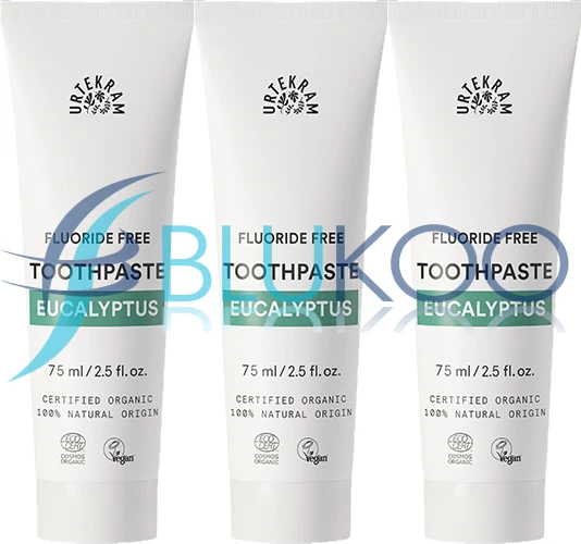 Urtekram Organic Eucalyptus Toothpaste - 75ml (Pack of 3)