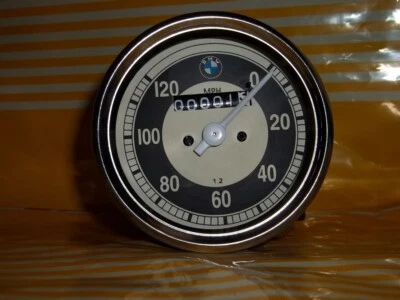 Ajuste para BMW R25 R26 y R50 R51 réplica Speedo 120 MPH carcasa de metal Foto 1 de 2