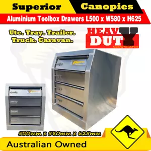 Aluminium Toolbox Drawers/ Ute canopy insert/ Canopy drawer module/Truck Storage - Picture 1 of 3