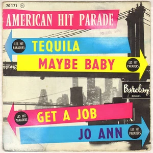 THE HIT PARADERS "GET A JOB" DOO WOP ROCK EP 1958 BARCLAY 70171 - Picture 1 of 4