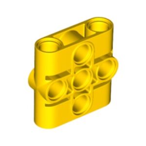 Lego Technic Bricks 8x Bright Yellow 1x3x3 Connector Beam 39793 6252654 NEW