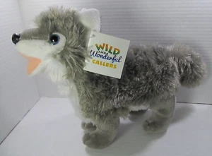 Wildlife Artists Critter Callers Wolf 11 Zoll Plüschtier Stofftier Spielzeug funktioniert mit Etikett - Bild 1 von 10