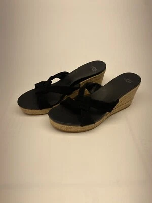 UGG женщин Niyomee черный Espadrille на танкетке слайд размер 10 - Изображение 1 из 4