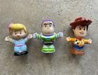Lot of 3 Toy Story Little People-Buzz Woody Bo Peep-FP-Disney