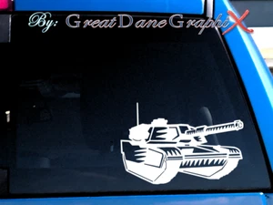 Tanque militar - Calcomanía de vinilo - Elección de color - ALTA CALIDAD - Imagen 1 de 2