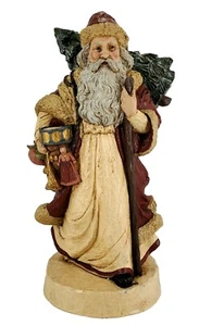 Santa Figurine Resin Old World "A Place In Time" Large Tree Toys Signed 1989 VTG - Picture 1 of 9