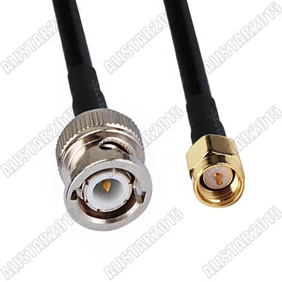 SMA Male to BNC Male Plug Lot RF Pigtail Coax Cable RG58 for Audio Wireless - Image 1 of 3