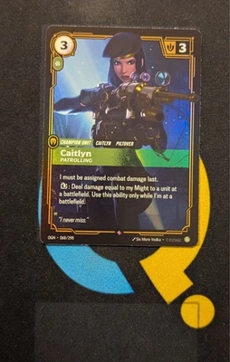 Caitlyn - Patrolling OGN 068/298 Rare Riftbound League of Legends - Image 1 of 3